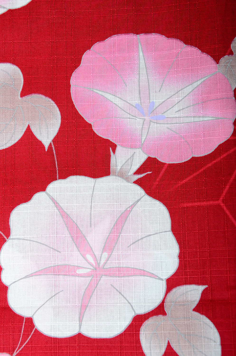 Yukata for indoor use / asagao :YB1556-B Red