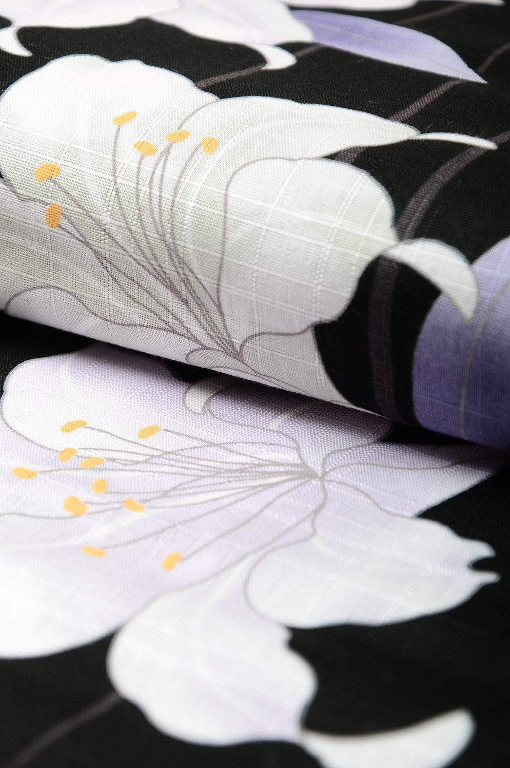 Yukata for indoor use / lily :YB1557-A Black