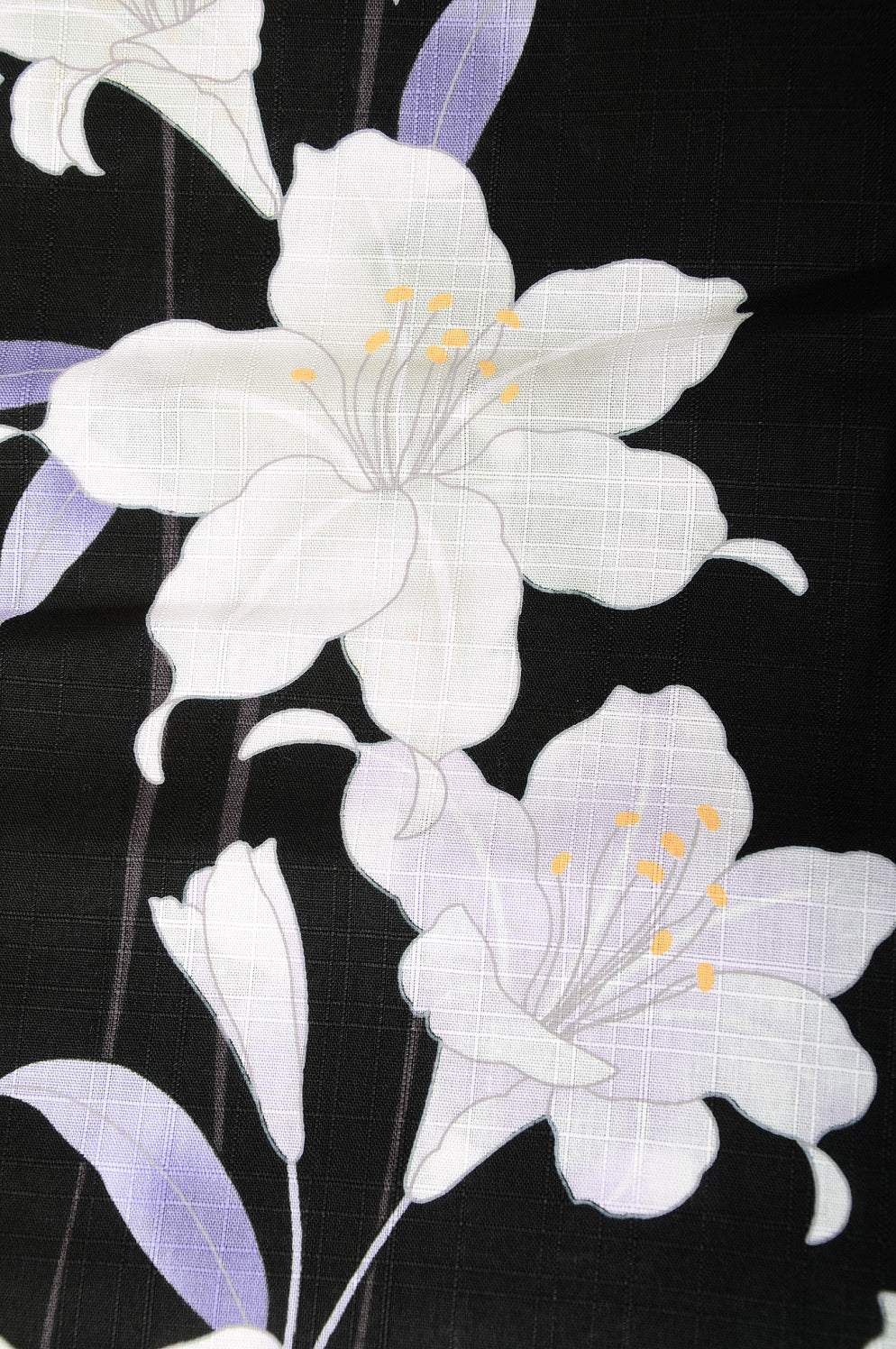 Yukata for indoor use / lily :YB1557-A Black