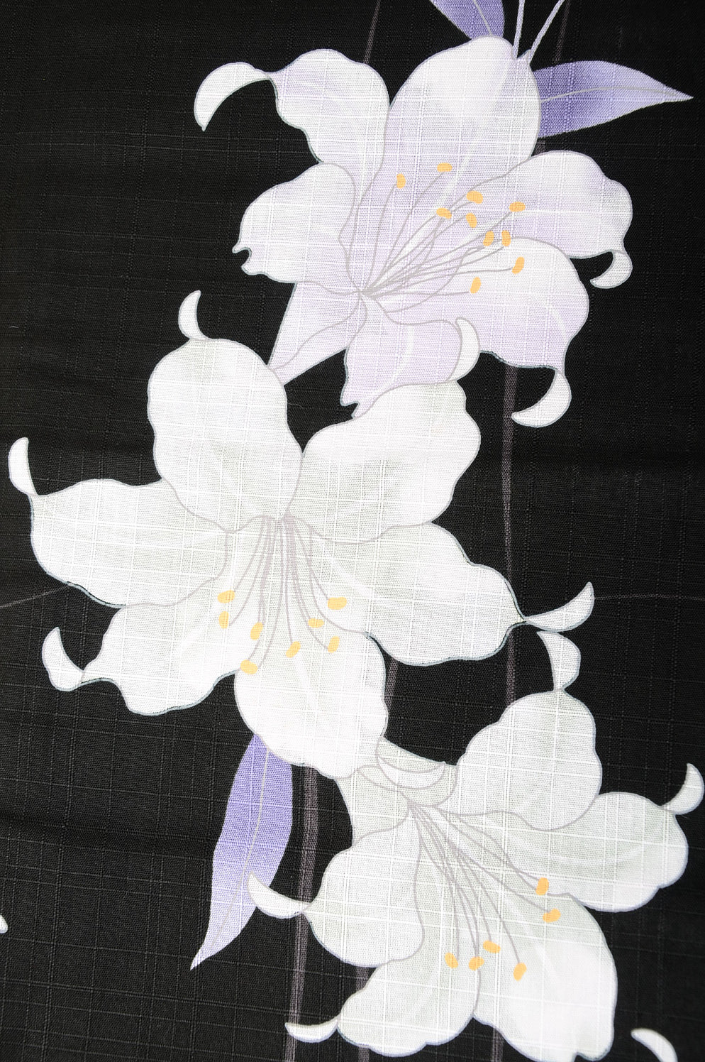 Yukata for indoor use / lily :YB1557-A Black