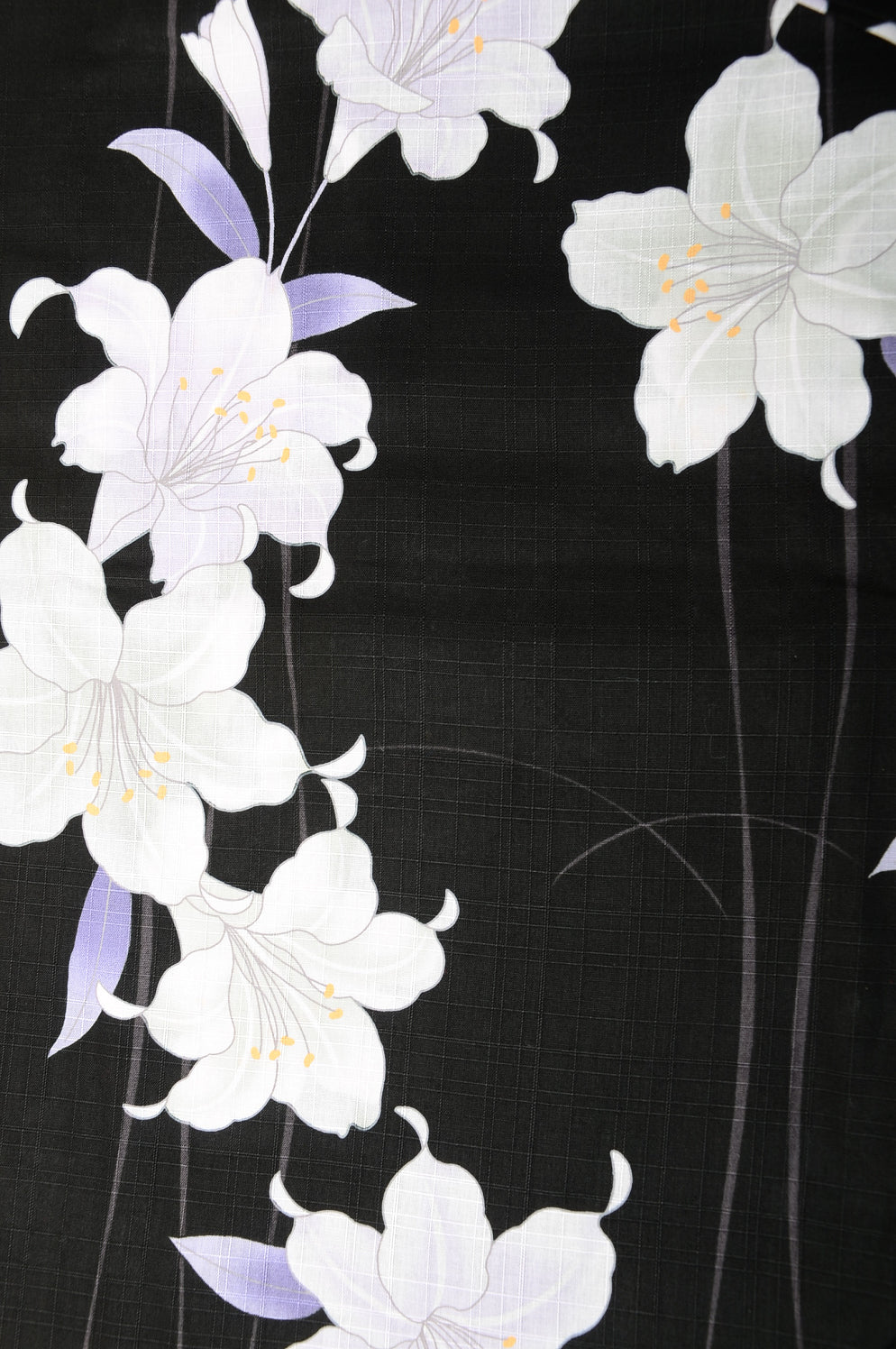 Yukata for indoor use / lily :YB1557-A Black