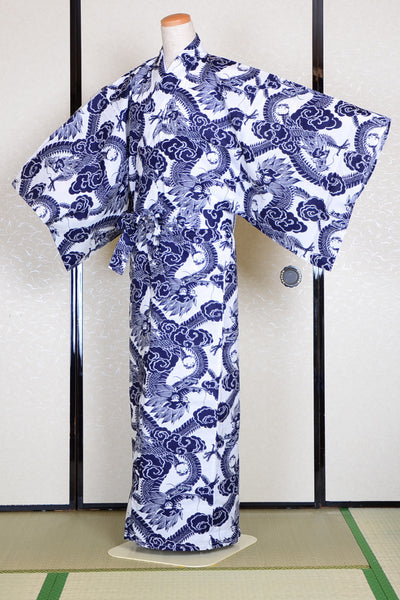 Men Yukata for indoor use / Dragon :YA241