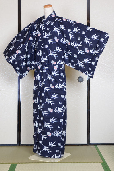 Men Yukata for indoor use / sasani-hanko :YB481