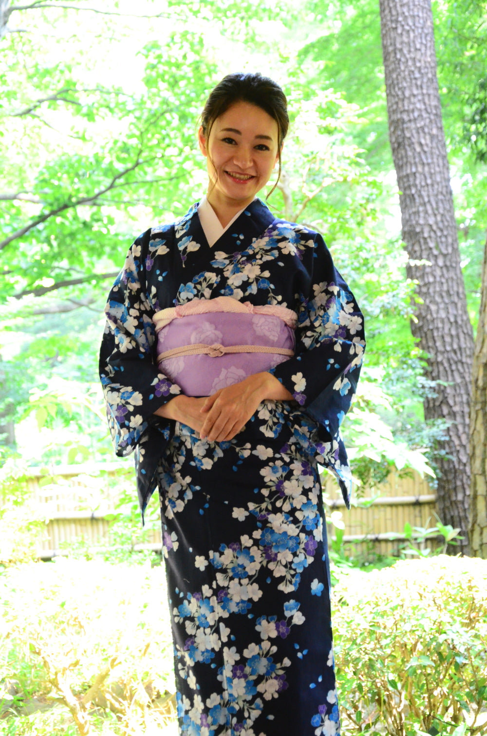 Japanese yukata kimono / D #144