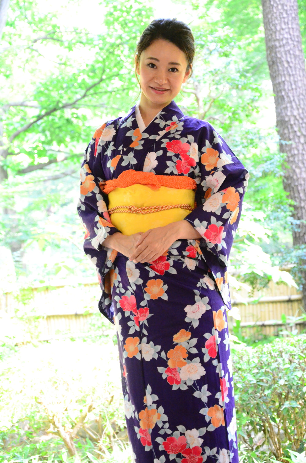 Japanese yukata kimono / D #145
