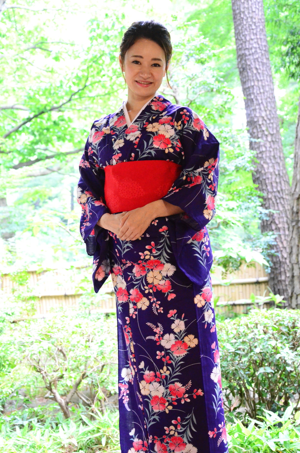 Japanese yukata kimono / D #146
