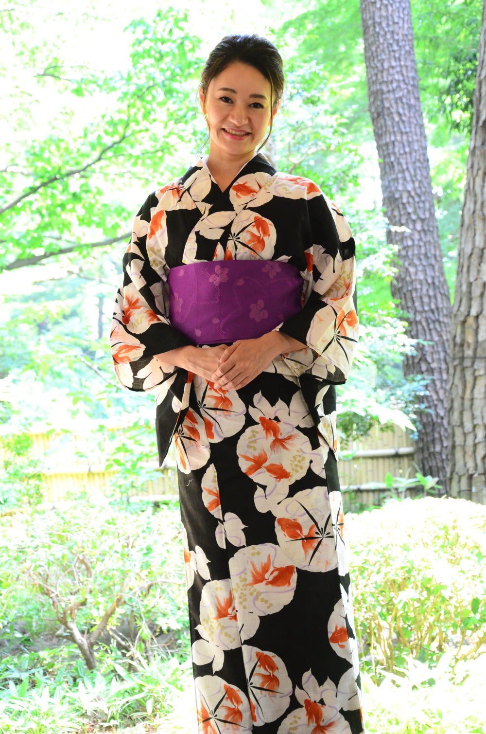 Japanese yukata kimono / D #150