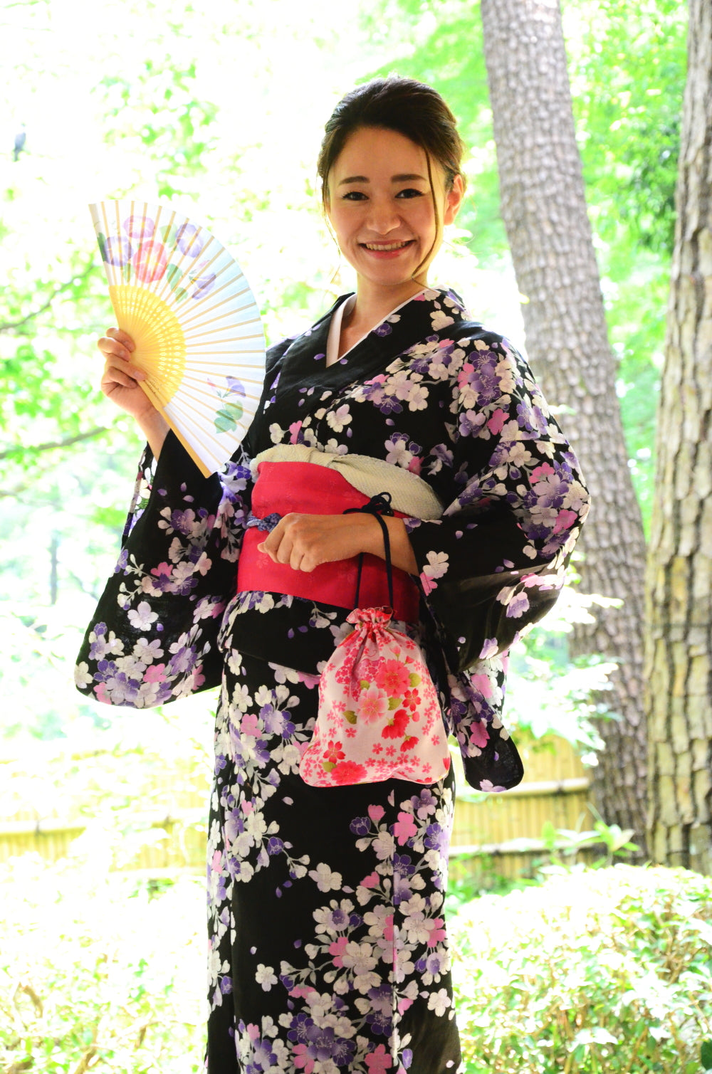 Japanese yukata kimono / D #148