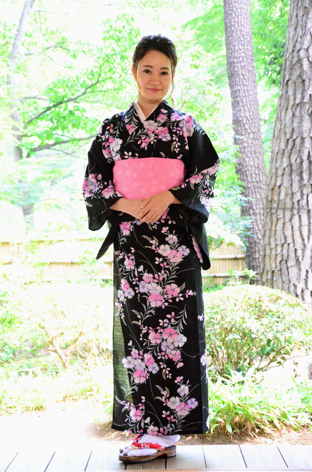 Japanese yukata kimono / D #142