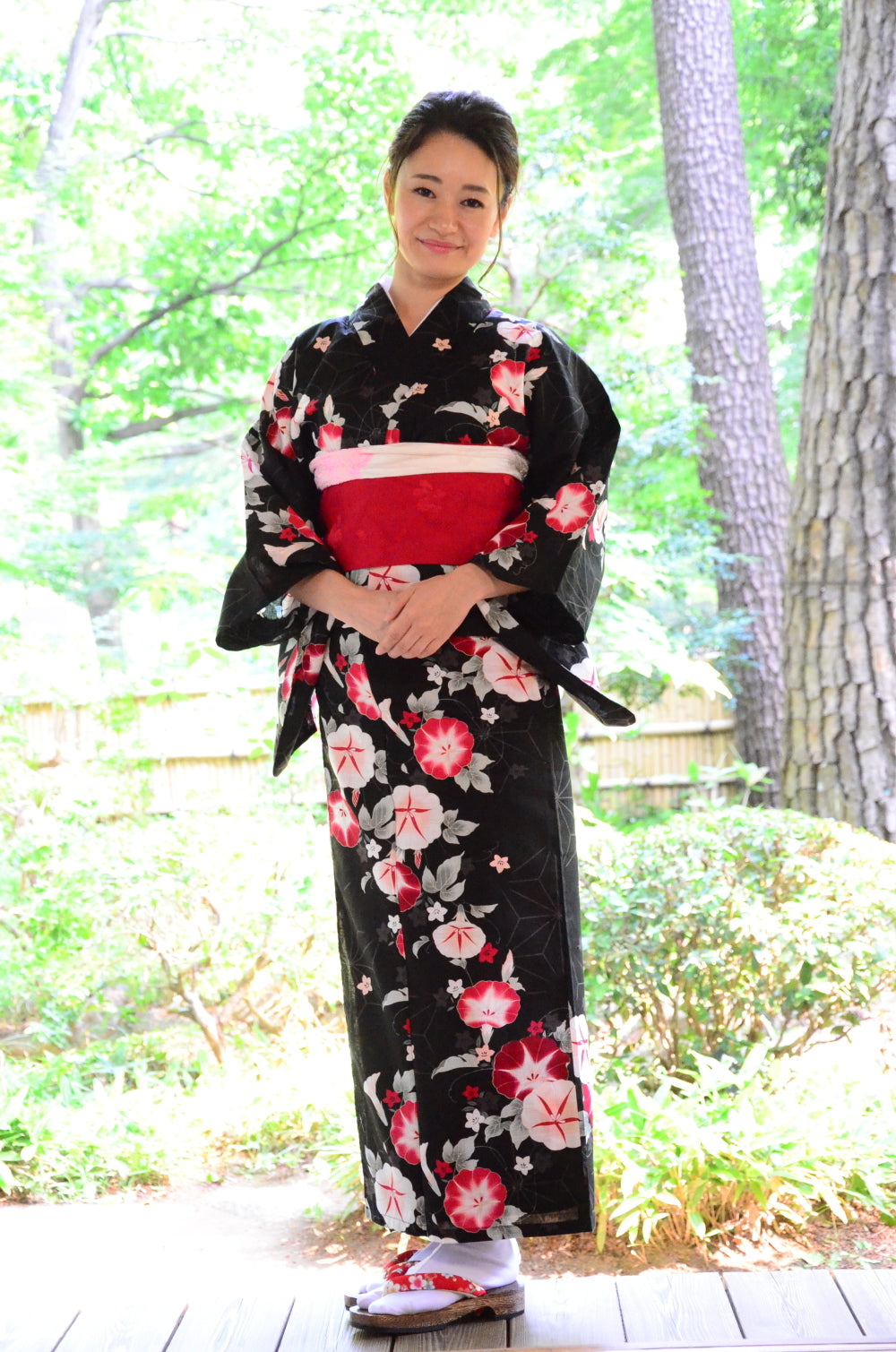 Japanese yukata kimono / D #149