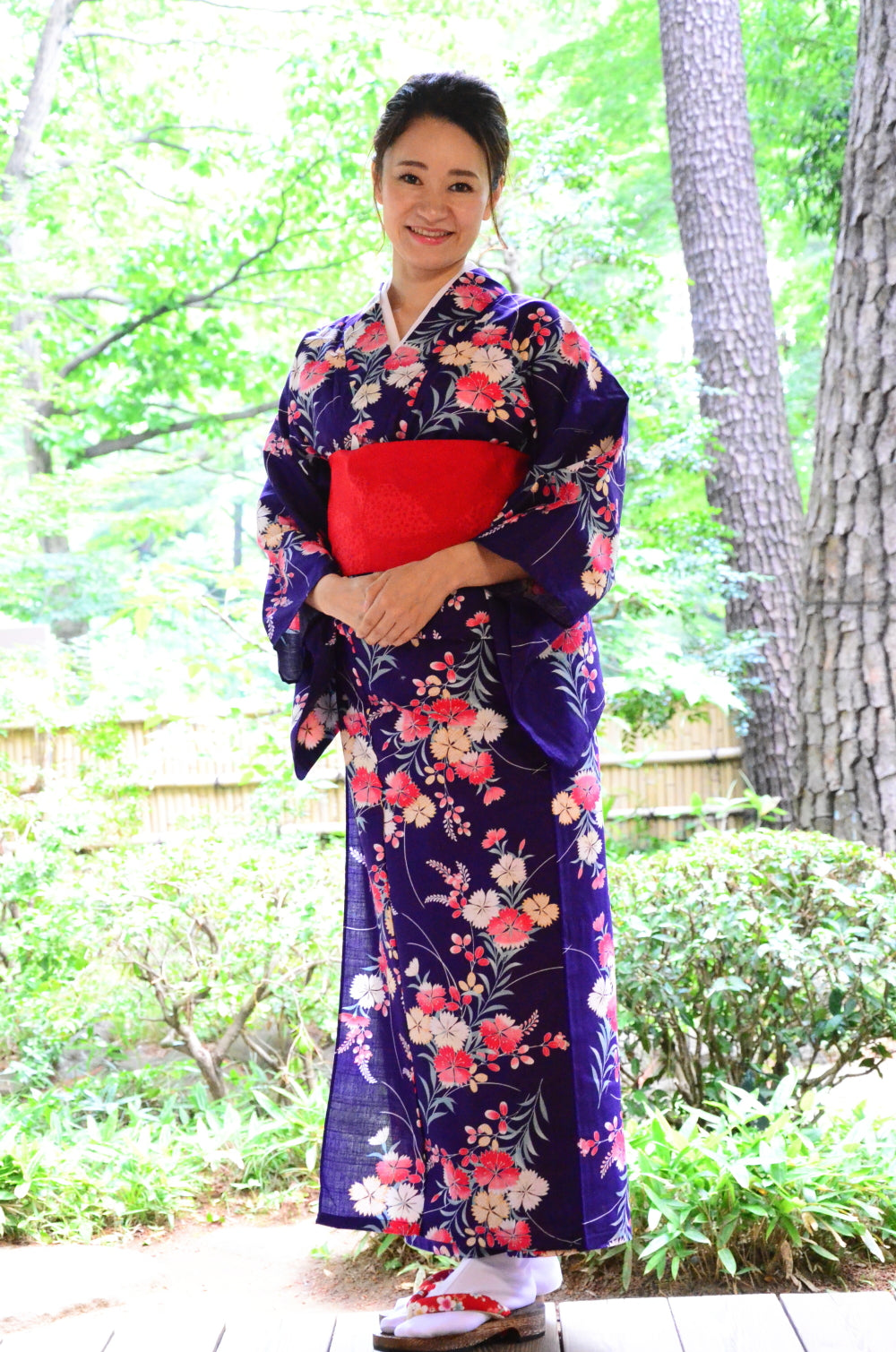 Japanese yukata kimono / D #146