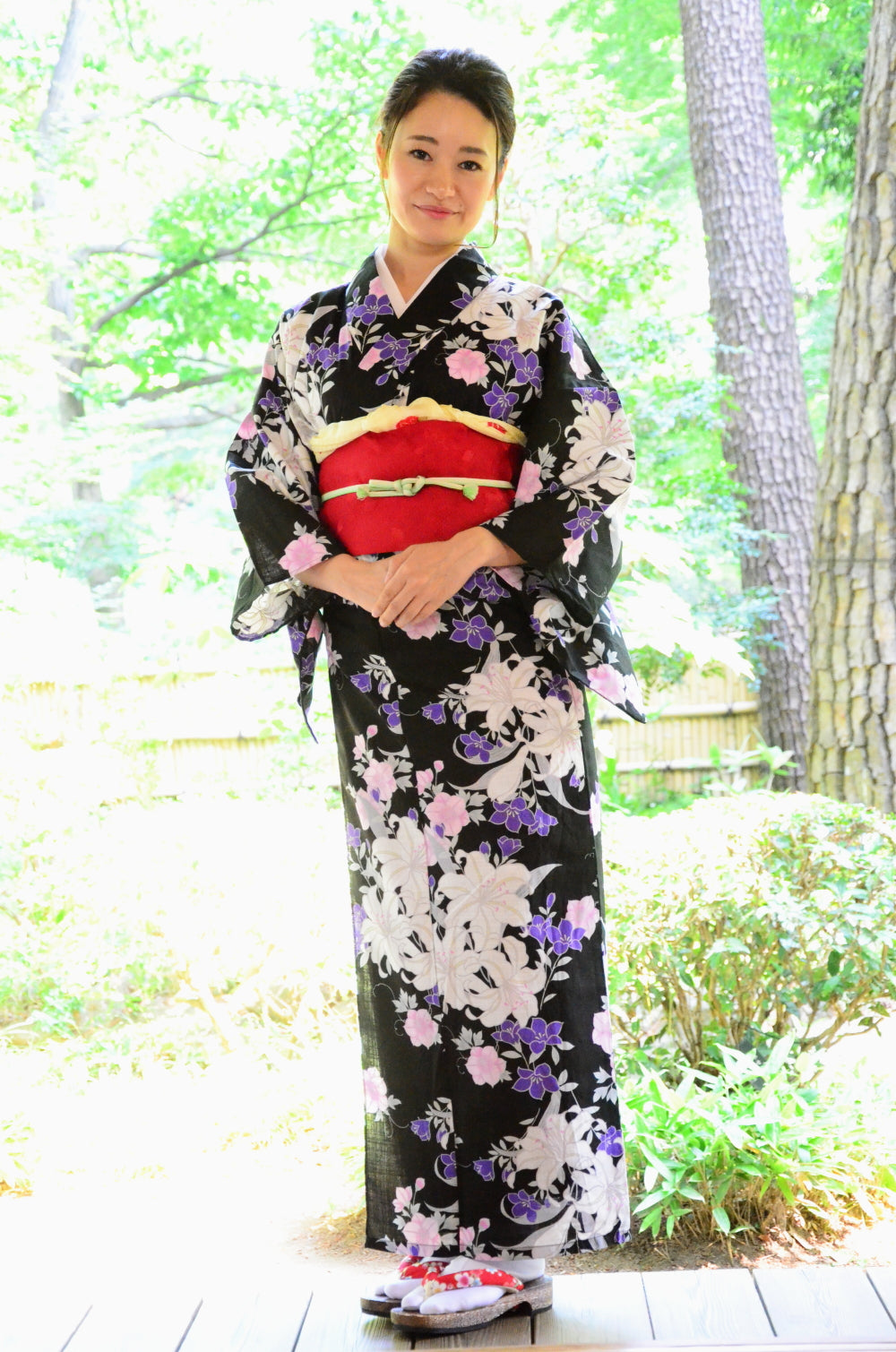 Japanese yukata kimono / D #143