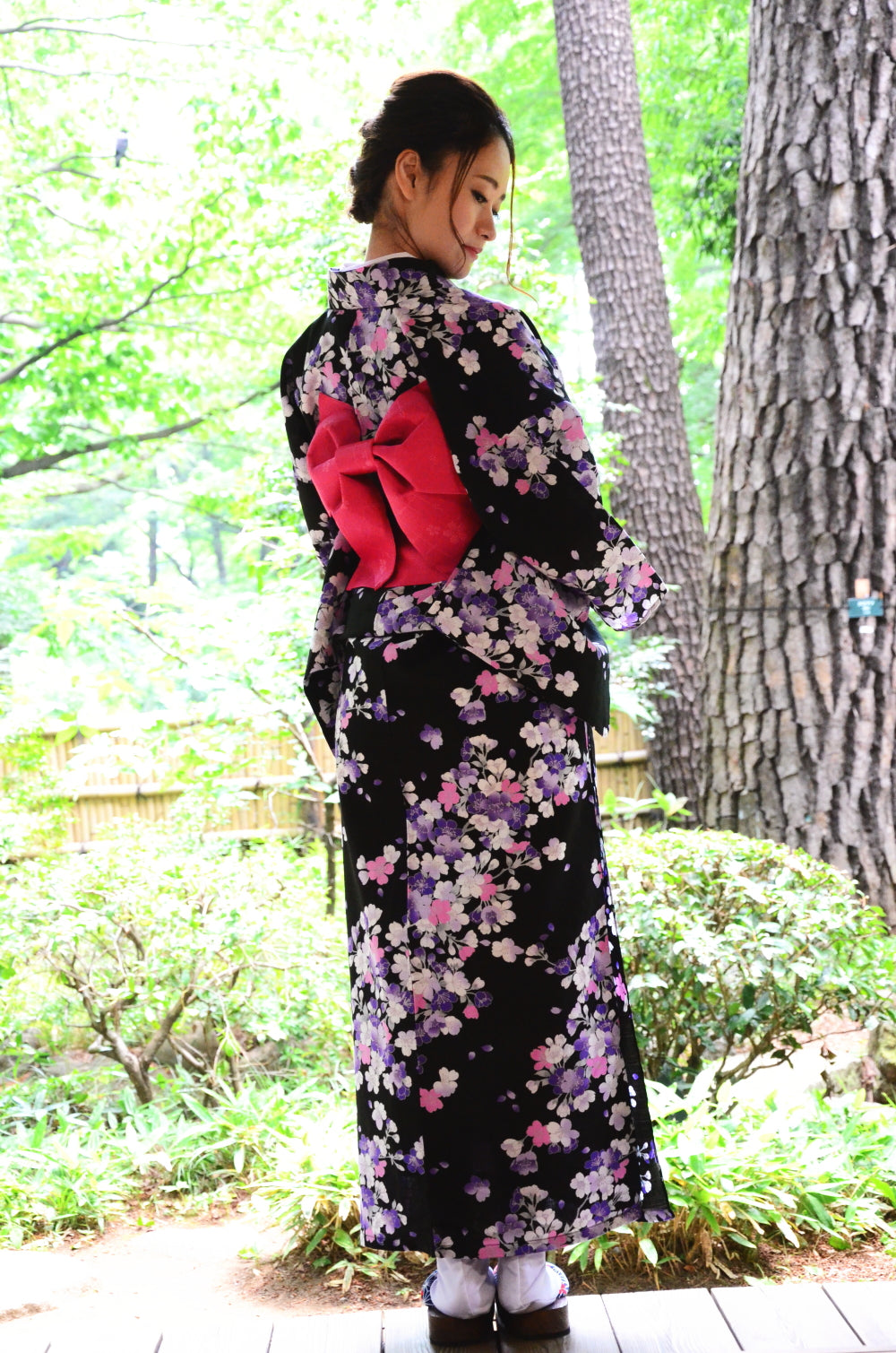 Japanese yukata kimono / D #148