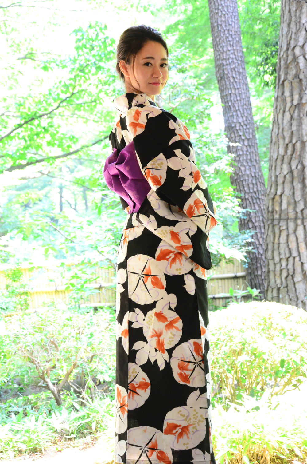 Japanese yukata kimono / D #150