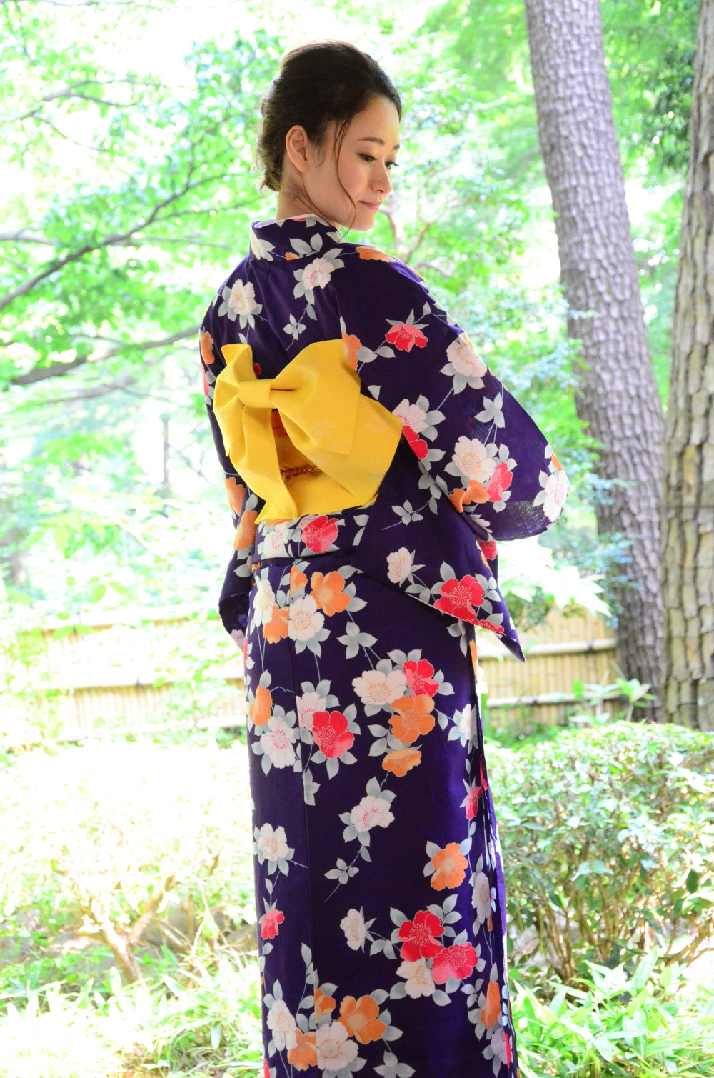 Japanese yukata kimono / D #145