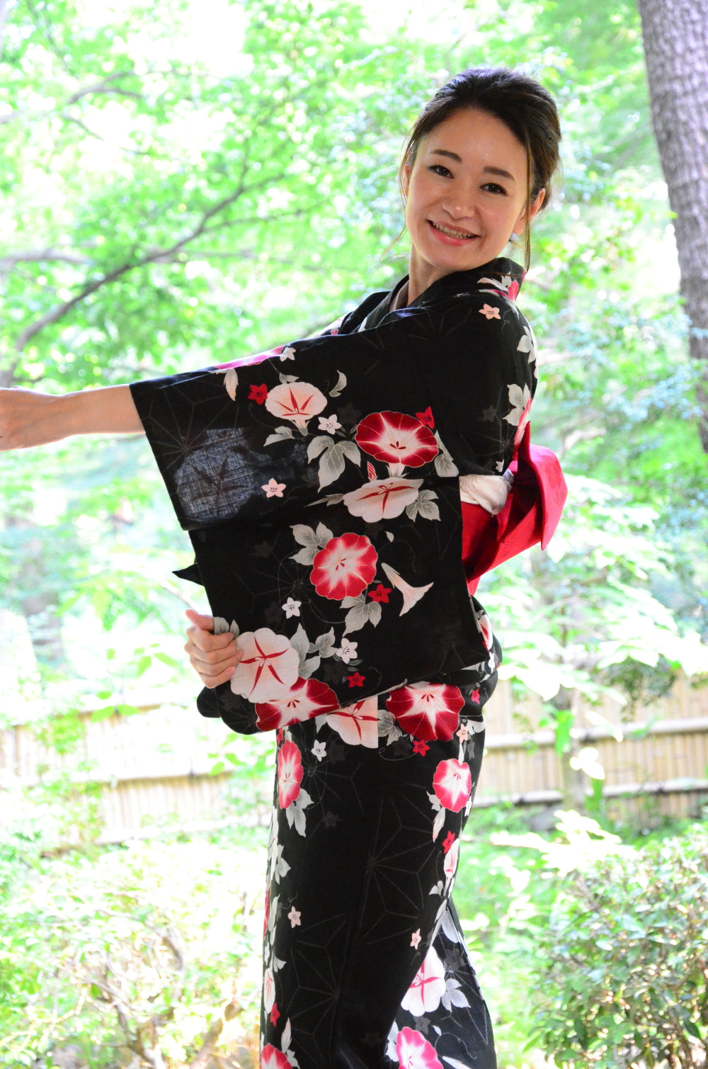 Japanese yukata kimono / D #149