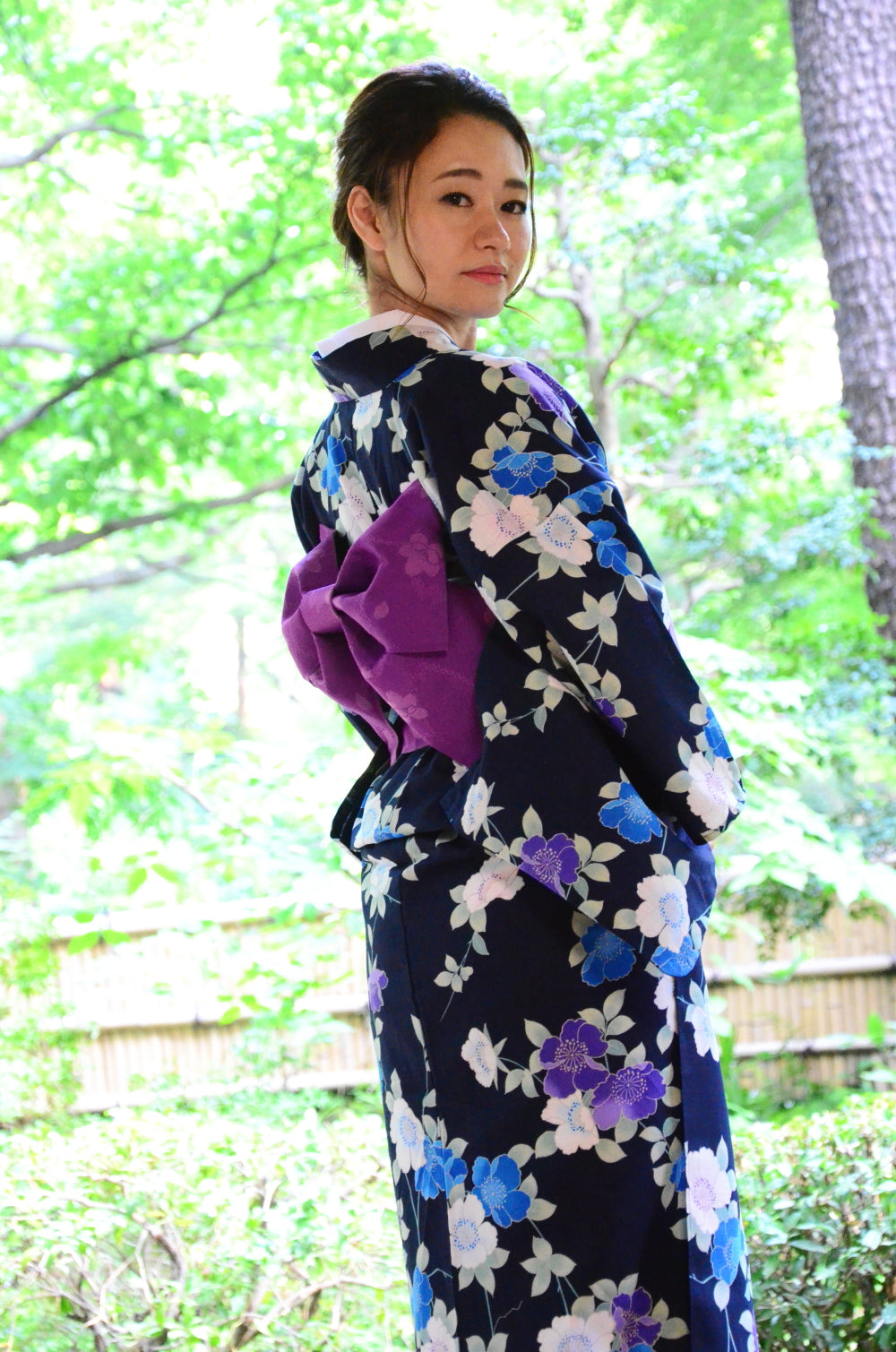 Japanese yukata kimono / D #147