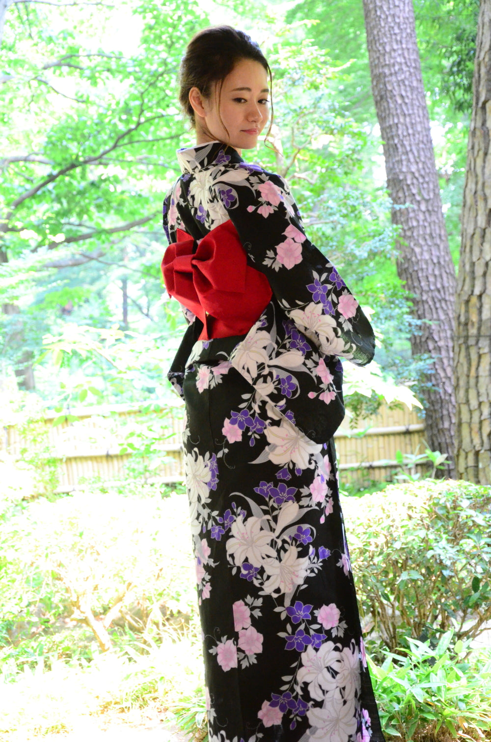 Japanese yukata kimono / D #143
