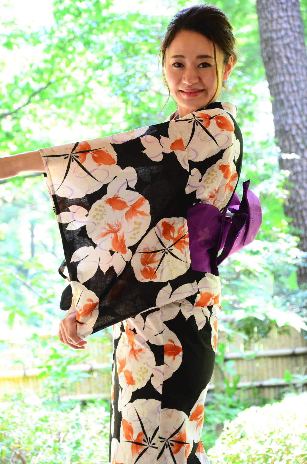 Japanese yukata kimono / D #150
