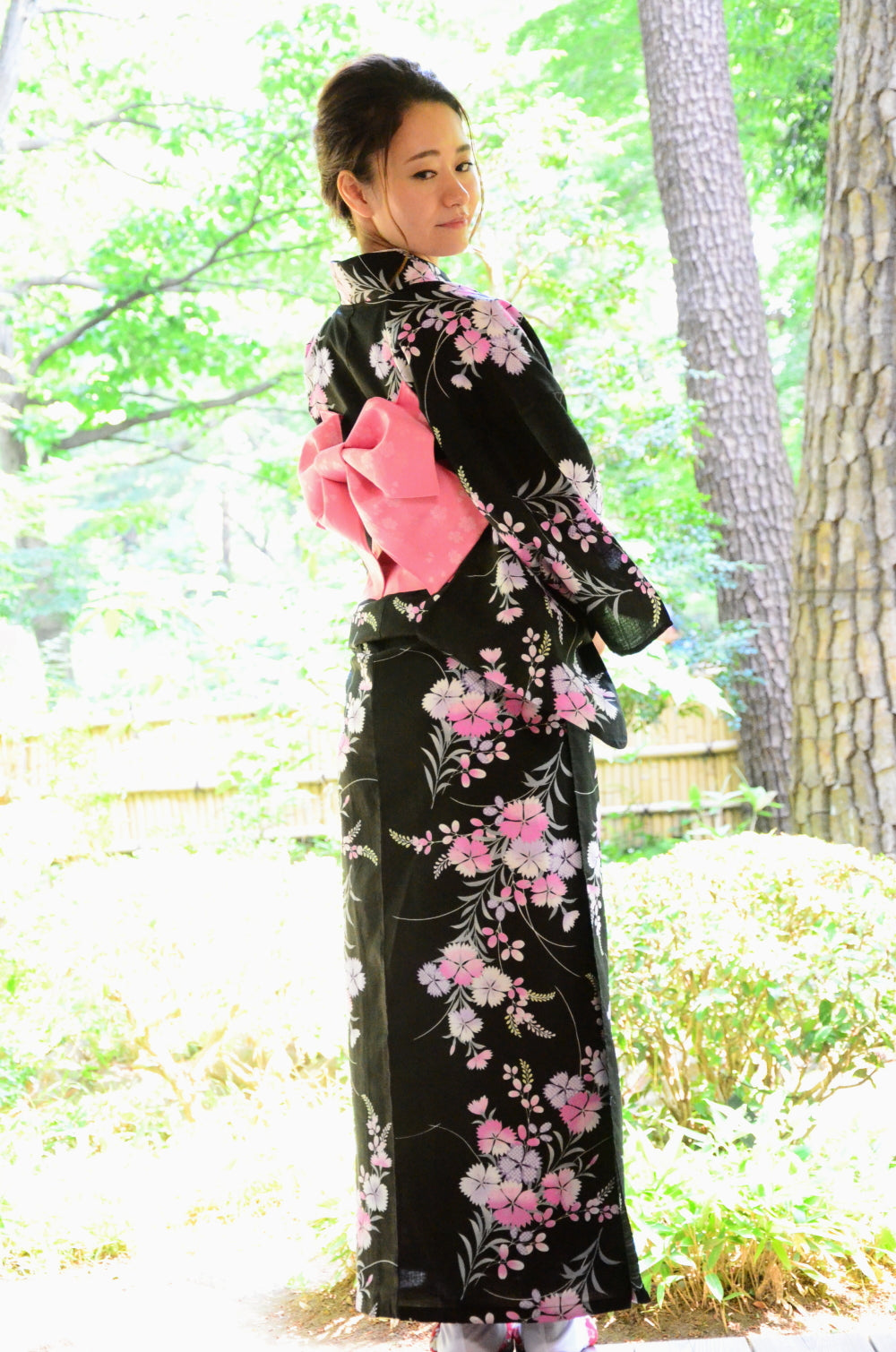 Japanese yukata kimono / D #142