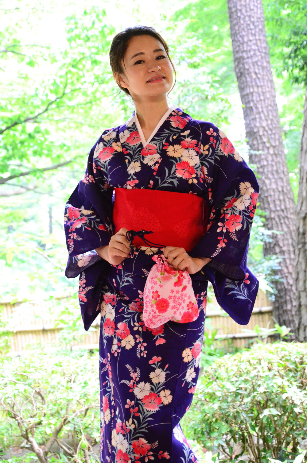 Japanese yukata kimono / D #146