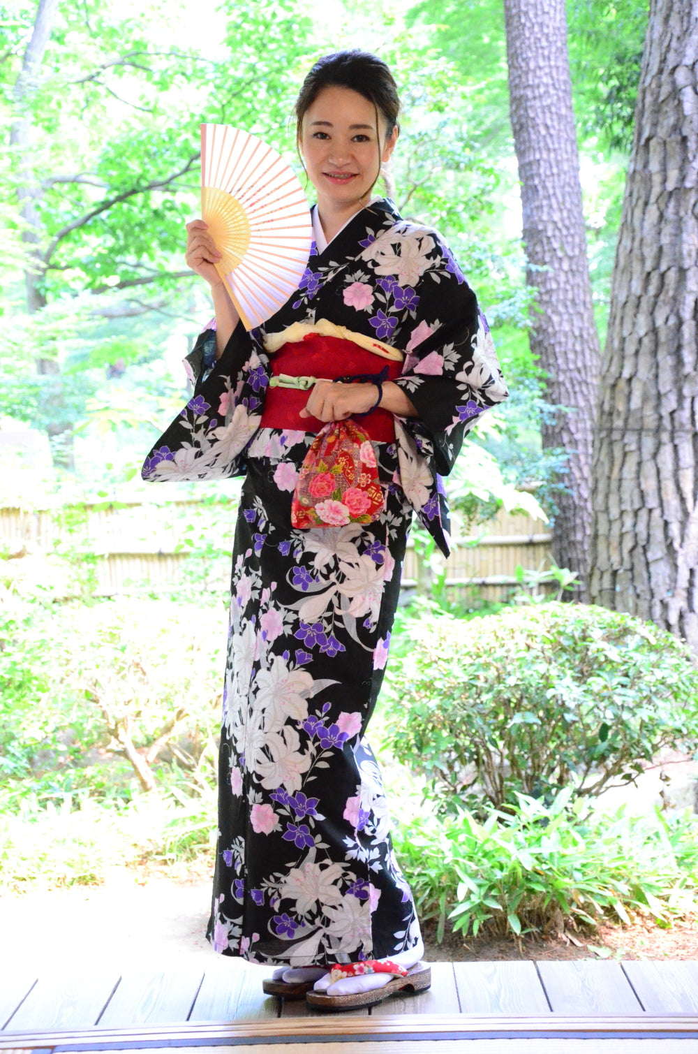 Japanese yukata kimono / D #143