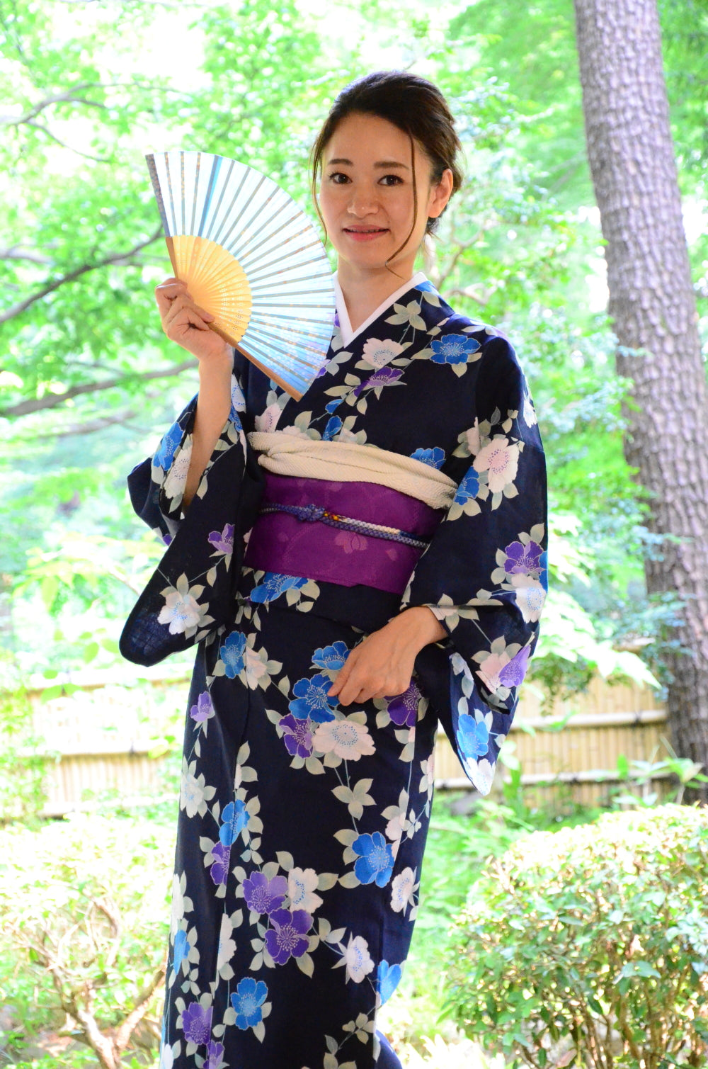 Japanese yukata kimono / D #147