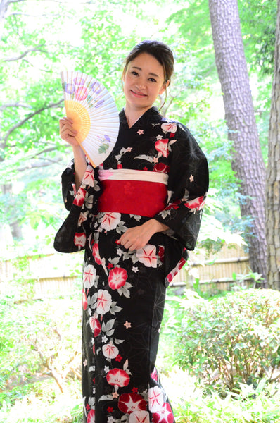 Japanese yukata kimono / D #149