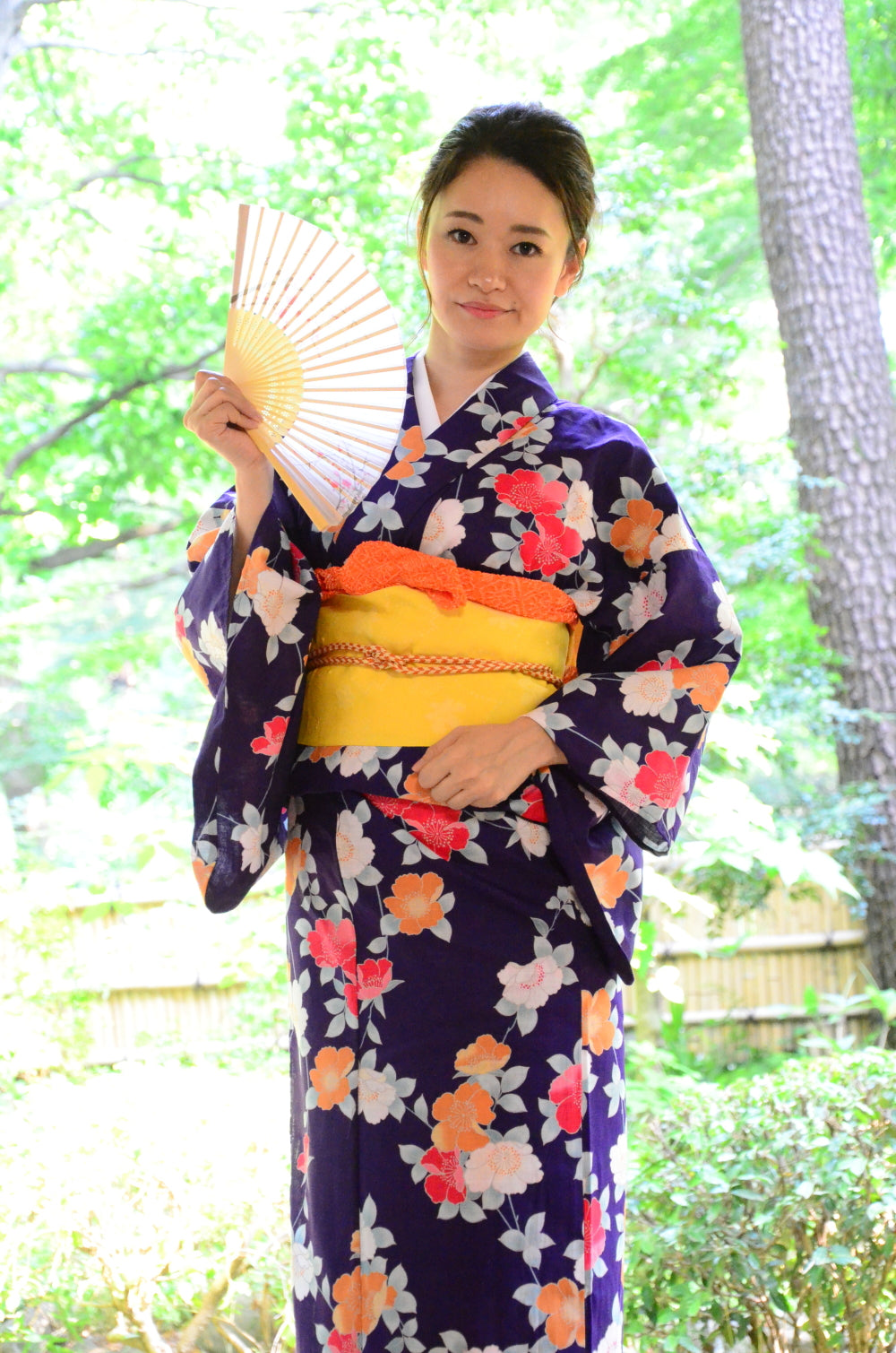 Japanese yukata kimono / D #145