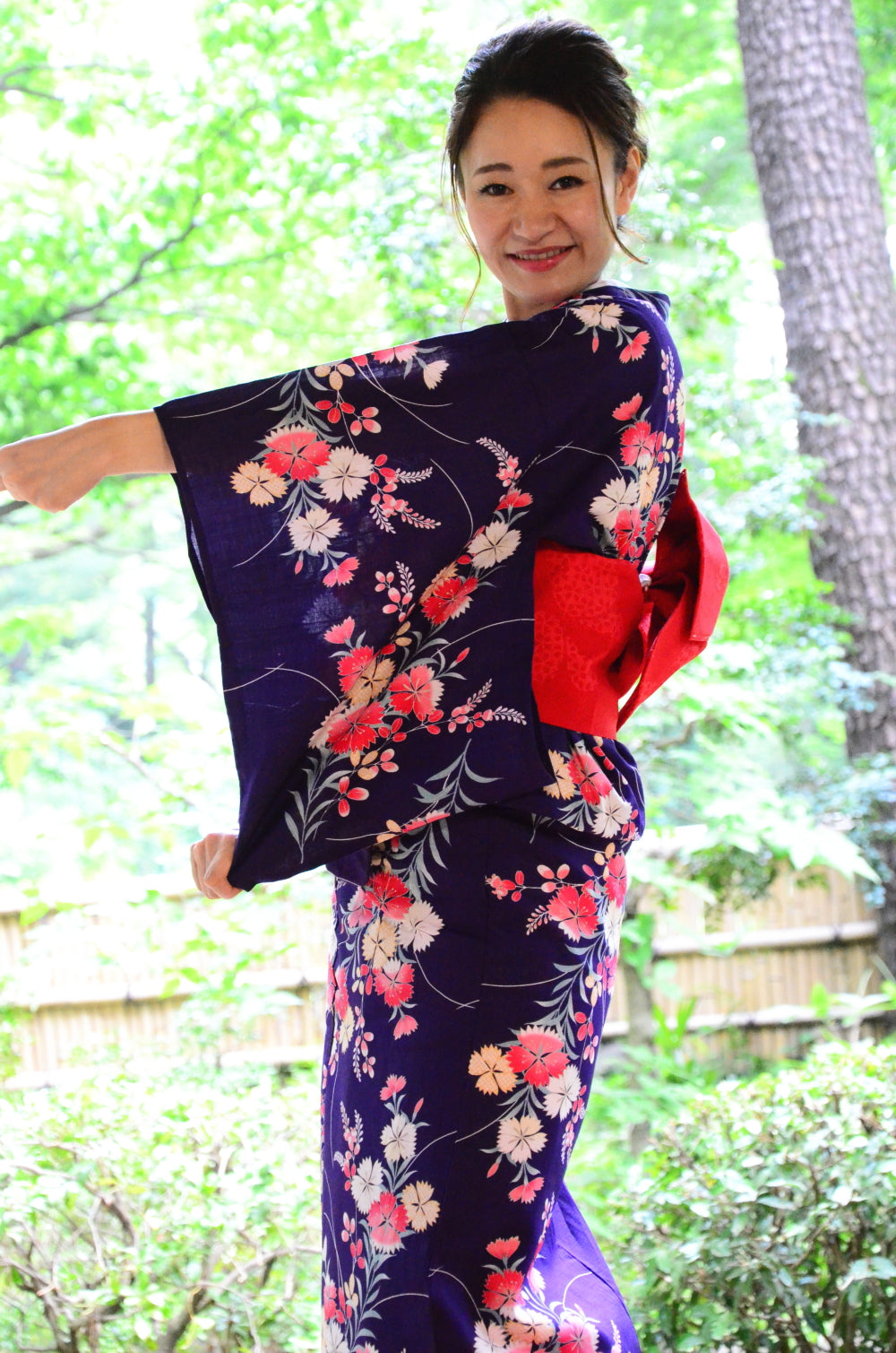 Japanese yukata kimono / D #146