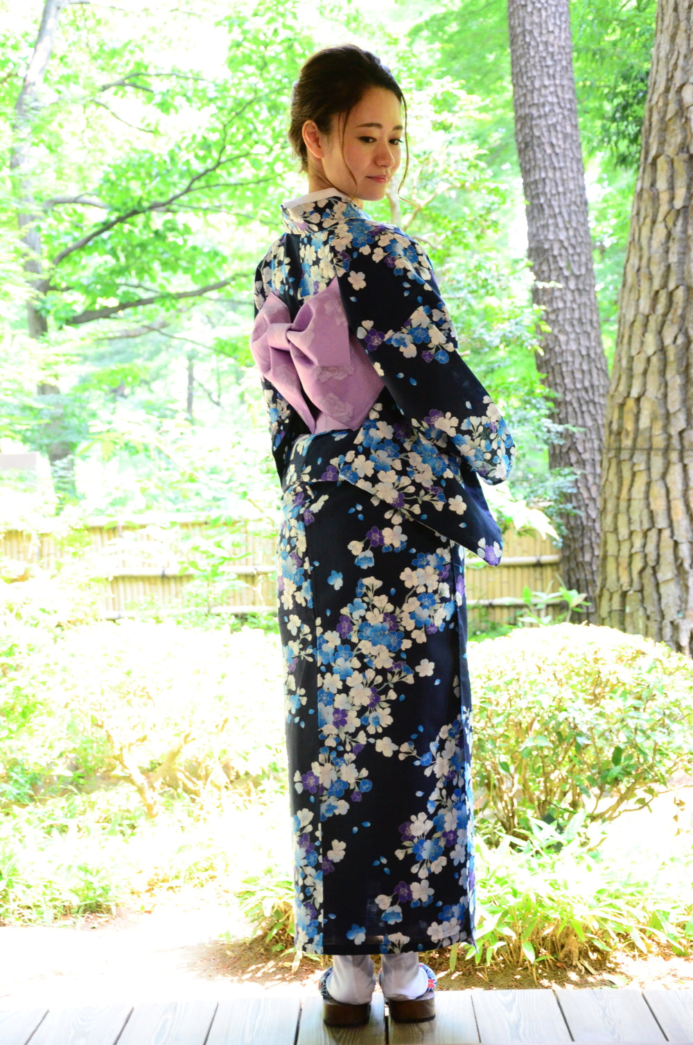 Japanese yukata kimono / D #144