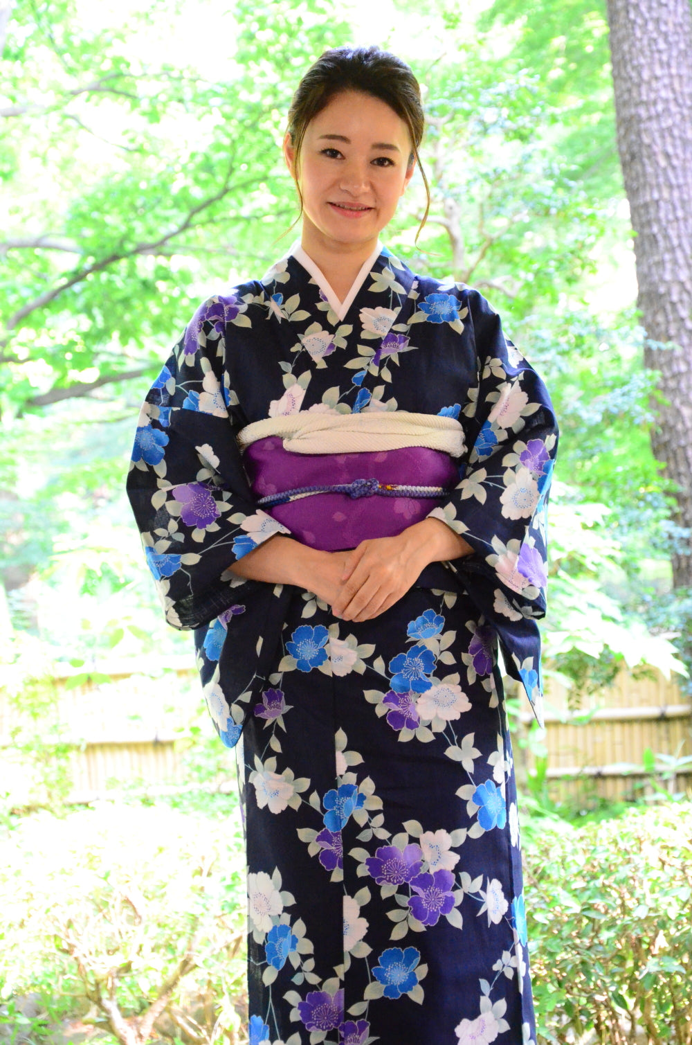 Japanese yukata kimono / D #147