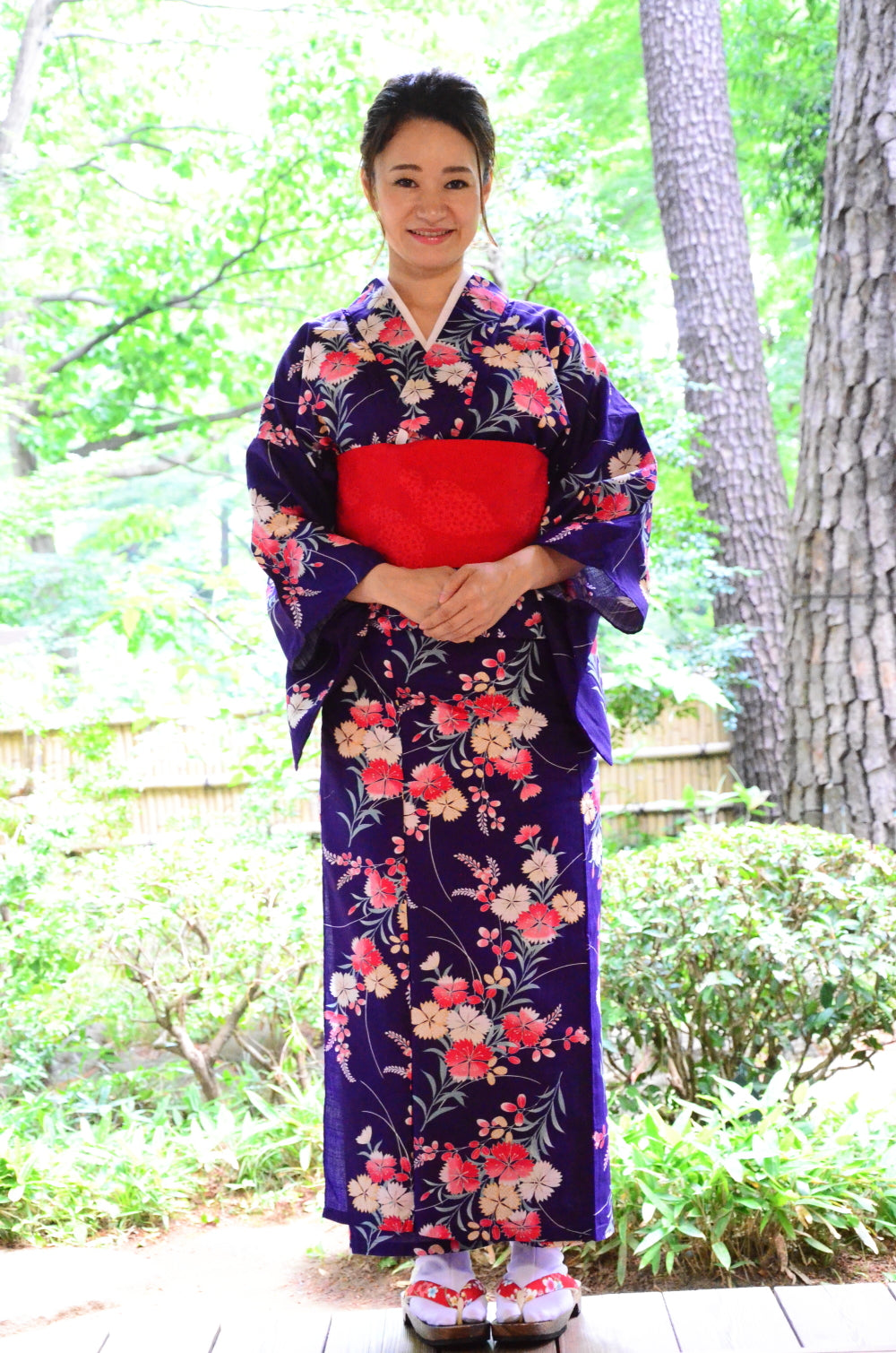 Japanese yukata kimono / D #146