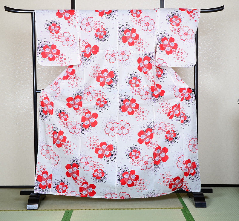 Japanese yukata kimono / H #301