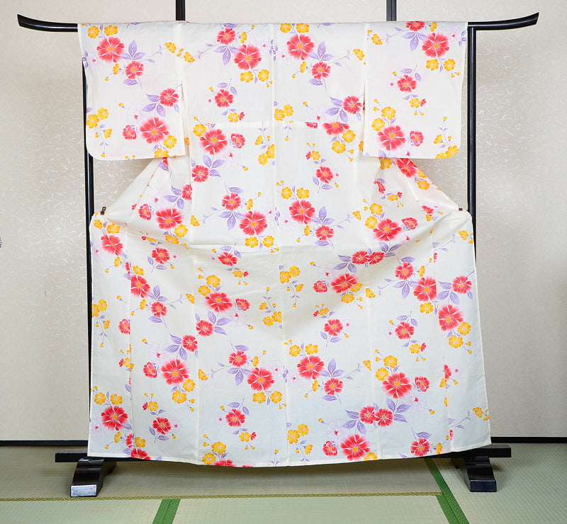 Japanese yukata kimono / H #302
