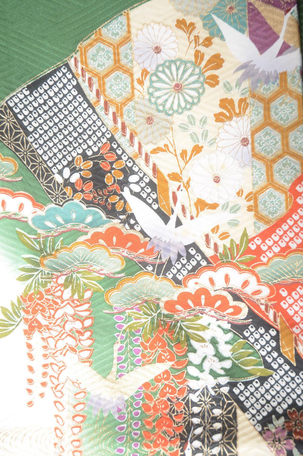 Long-sleeved kimono 6 items set / Furisode / FK#1-384