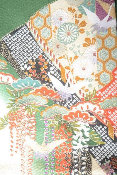 Long-sleeved kimono 6 items set / Furisode / FK#1-384