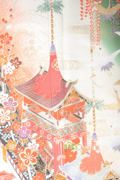 Long-sleeved kimono 6 items set / Furisode / FK#1-384