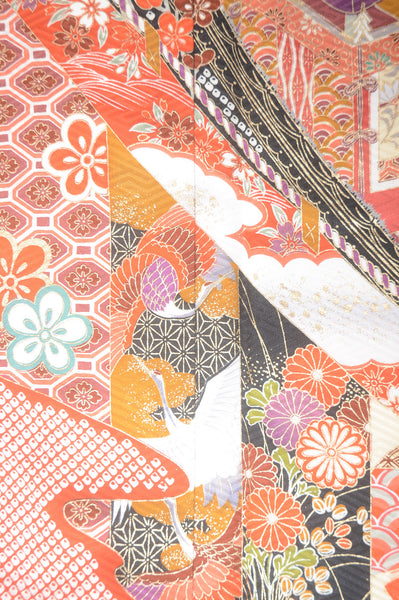 Long-sleeved kimono 6 items set / Furisode / FK#1-384