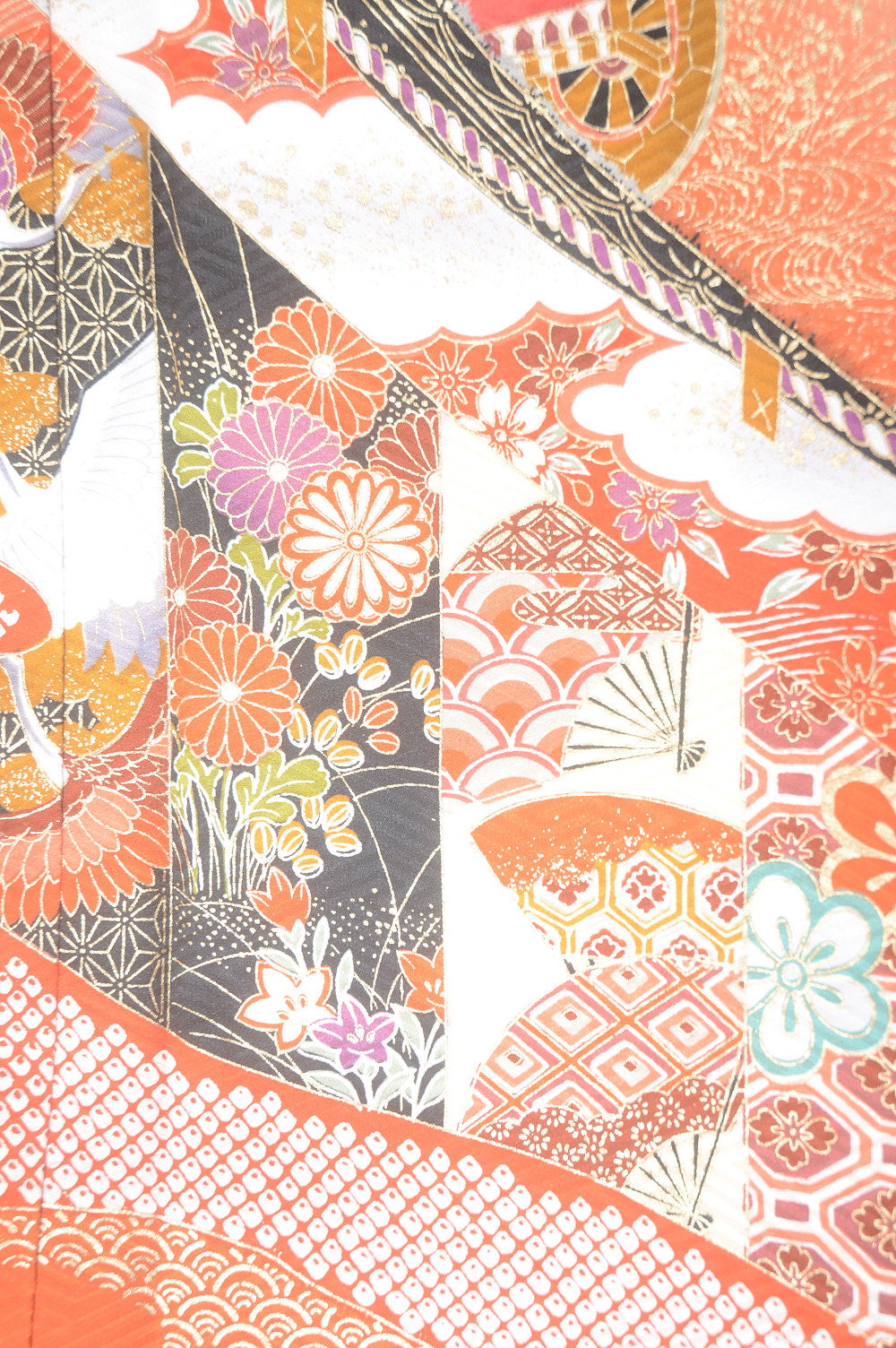 Long-sleeved kimono 6 items set / Furisode / FK#1-384