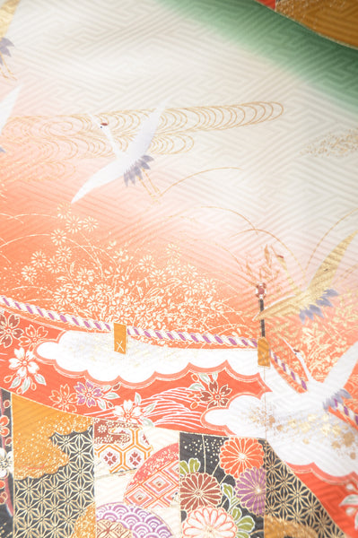 Long-sleeved kimono 6 items set / Furisode / FK#1-384