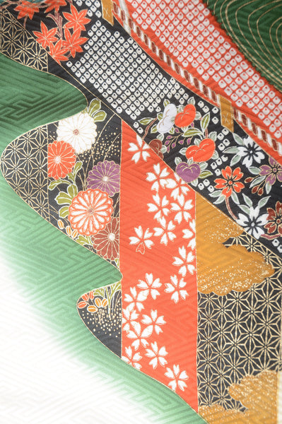 Long-sleeved kimono 6 items set / Furisode / FK#1-384