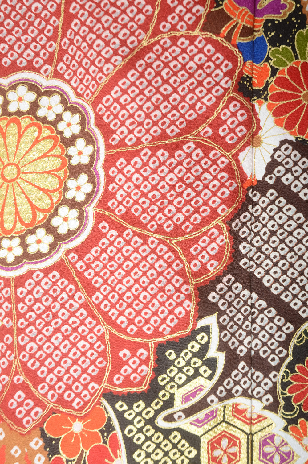 Long-sleeved kimono 6 items set / Furisode / FK#1-387