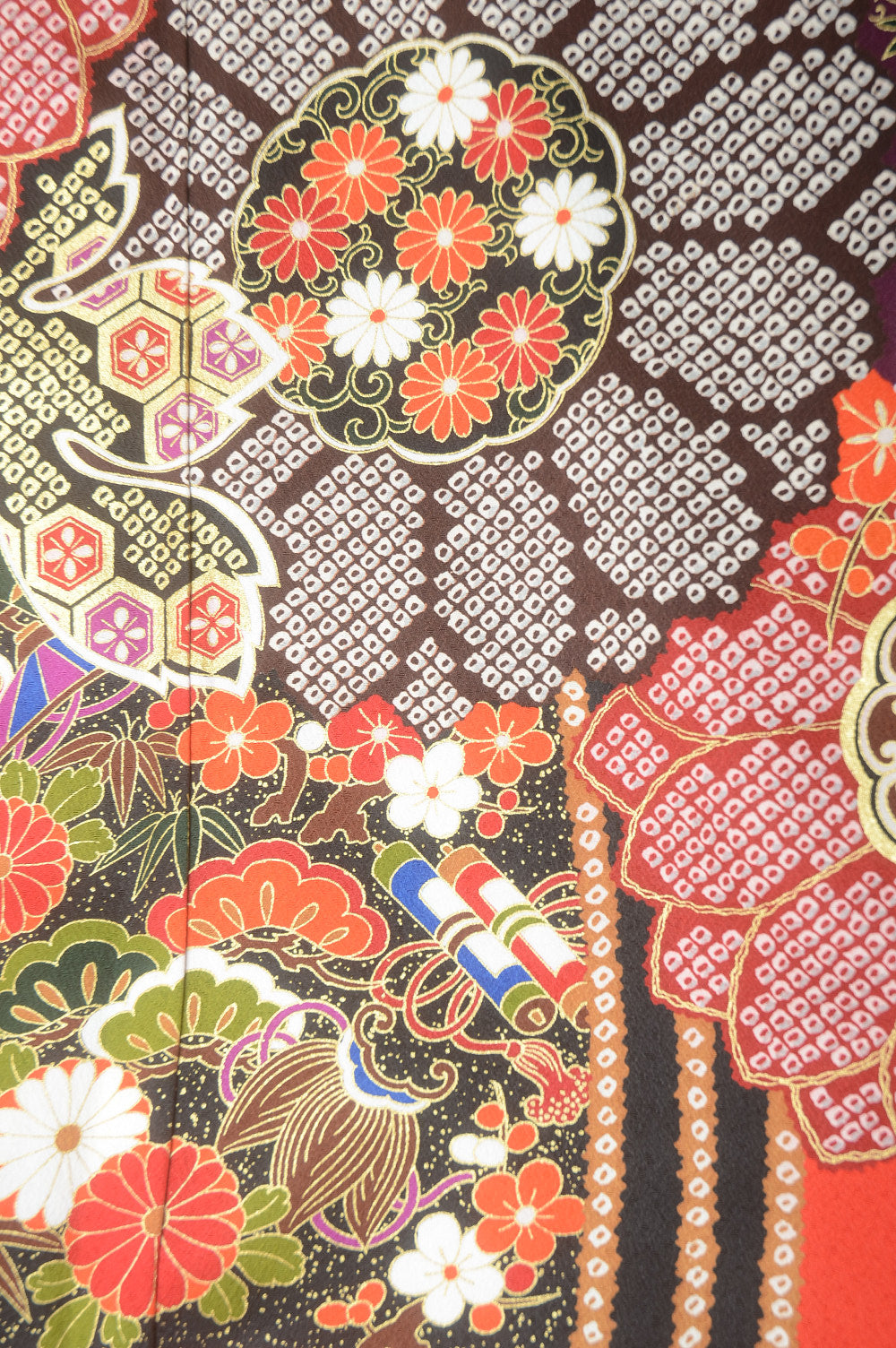 Long-sleeved kimono 6 items set / Furisode / FK#1-387