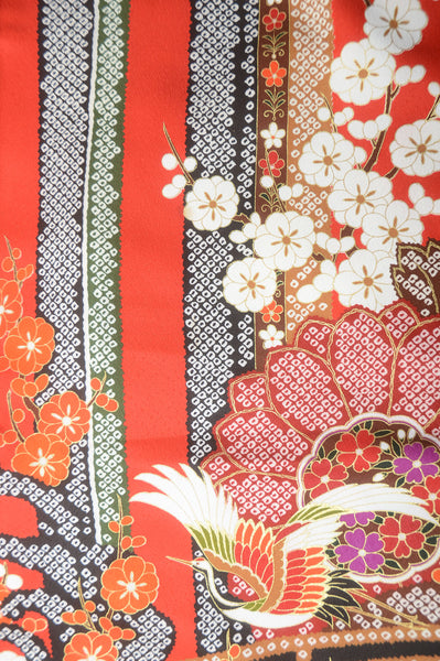 Long-sleeved kimono 6 items set / Furisode / FK#1-387