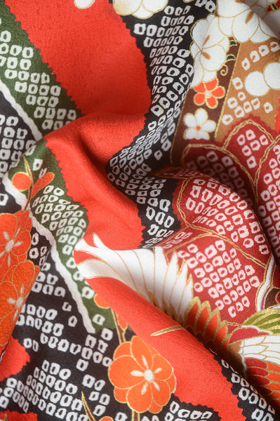 Long-sleeved kimono 6 items set / Furisode / FK#1-387