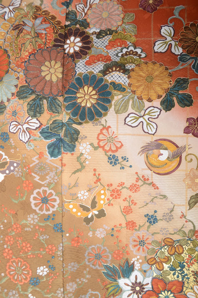 Long-sleeved kimono 6 items set / Furisode / FK#1-389