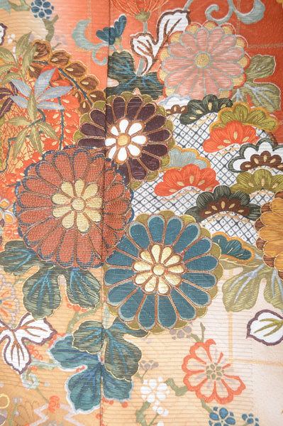 Long-sleeved kimono 6 items set / Furisode / FK#1-389