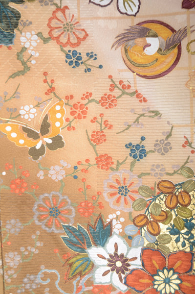 Long-sleeved kimono 6 items set / Furisode / FK#1-389