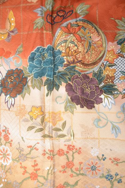 Long-sleeved kimono 6 items set / Furisode / FK#1-389
